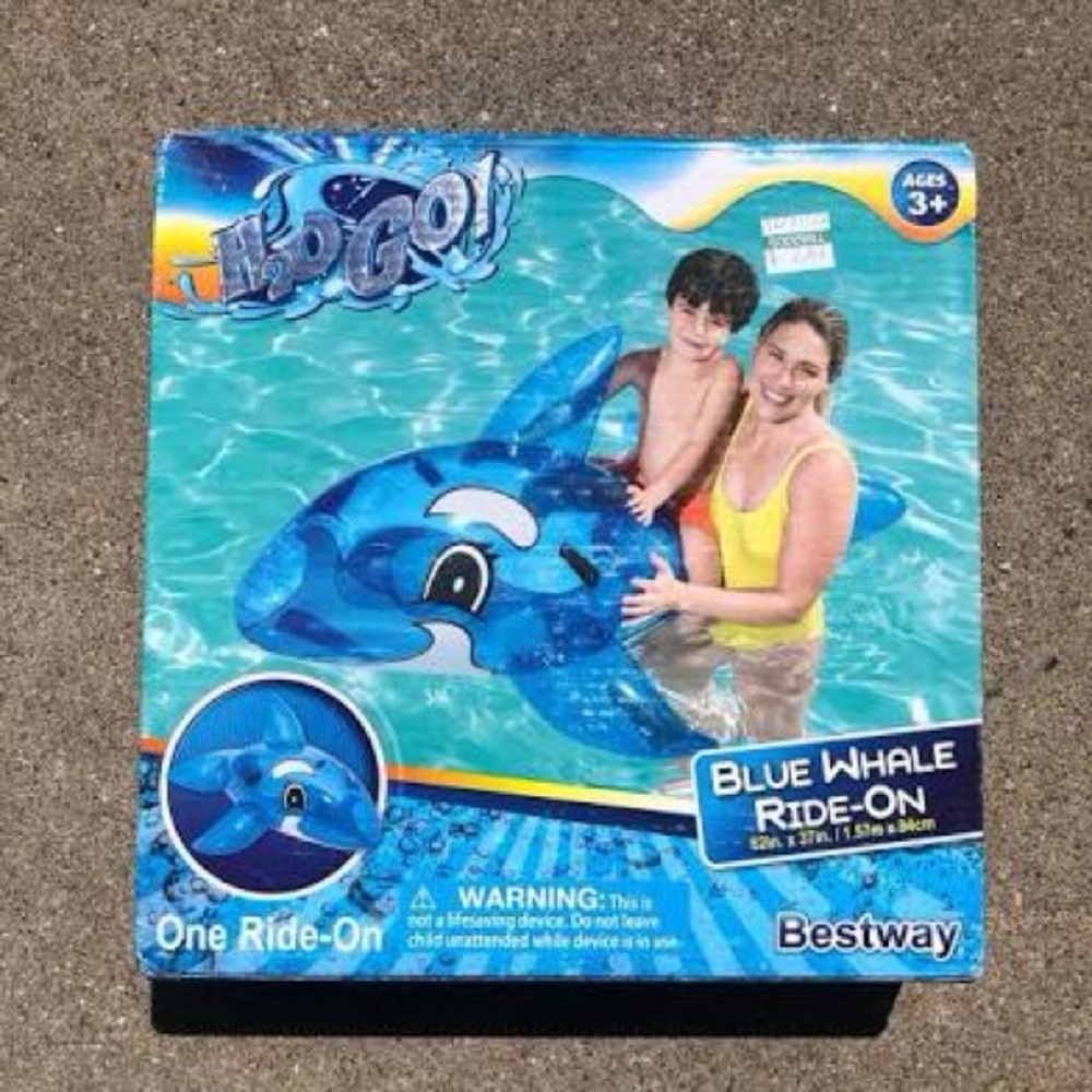 Blue Whale Ride-On Toy